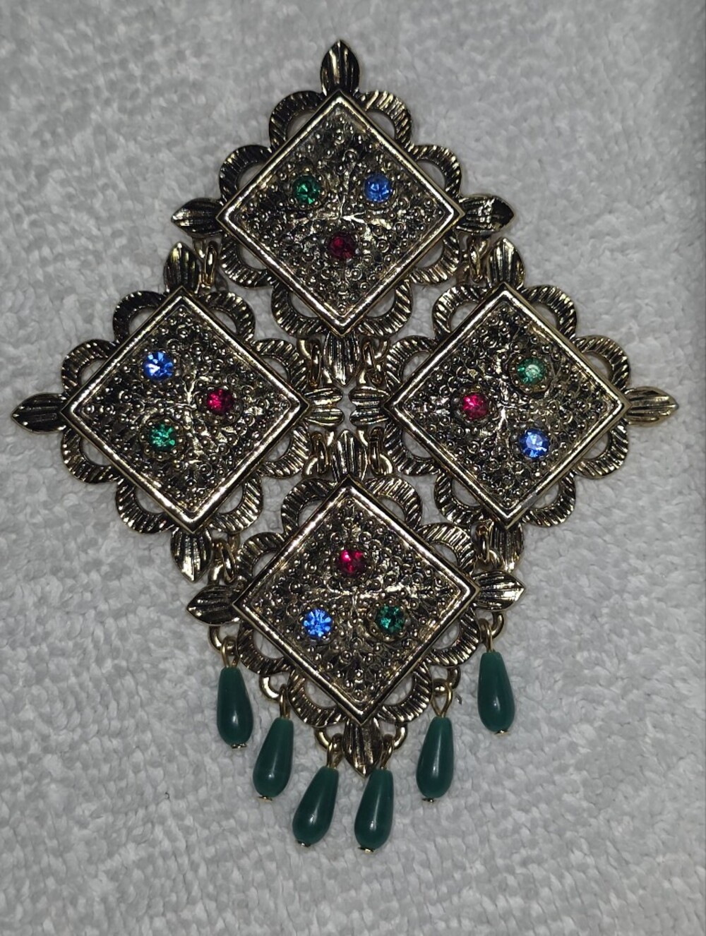 VTG Sarah Coventry 1976 Temple Lites Brooch PendantVintage Sarah Coventry Temple